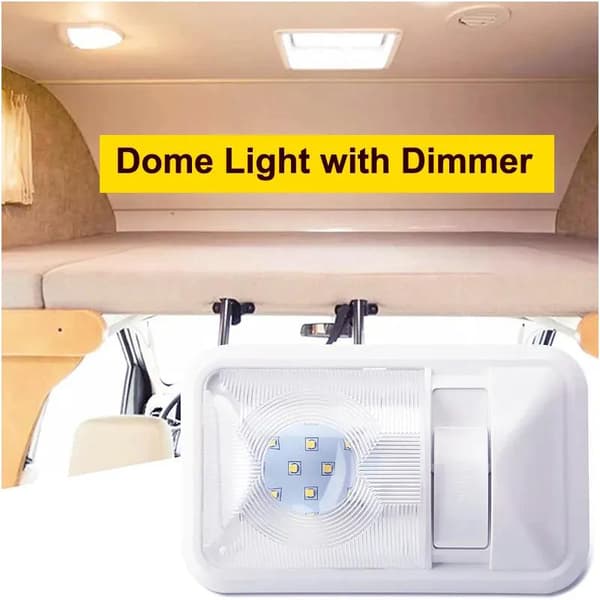 Led dimbar innerbelysning 12-24v 24-ledchip vita 6000k husvagn