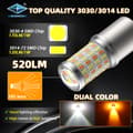 Miniatyrbild 4 av 9: Bay15d p21/5w 1157 Led lampor gulvita chip Dualcolor 2-pack ,.