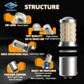 Miniatyrbild 5 av 9: Bay15d p21/5w 1157 Led lampor gulvita chip Dualcolor 2-pack ,.