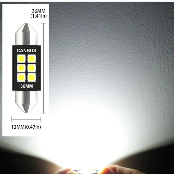 Canbus C5W 36mm spollampa Led 6000K 2-pack 350lm festoon c10w