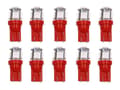 Miniatyrbild 1 av 4: t10 w5w röd Led 5050SMD chipx5 12v DC  10-pack