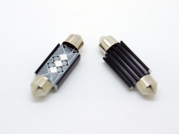 Spollampa 39mm blå Canbus Led 3535SMD 2-pack C5W C10W 12w