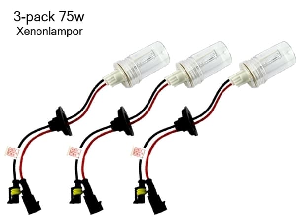 Xenonlampor D2h D2y 75W / 100W 4300K 3-pack xenonlampor