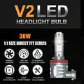 Miniatyrbild 4 av 5: V2 H8 H9 H11 H16 30w Led kit 3000 lumen 6000k med fläkt 2-pack