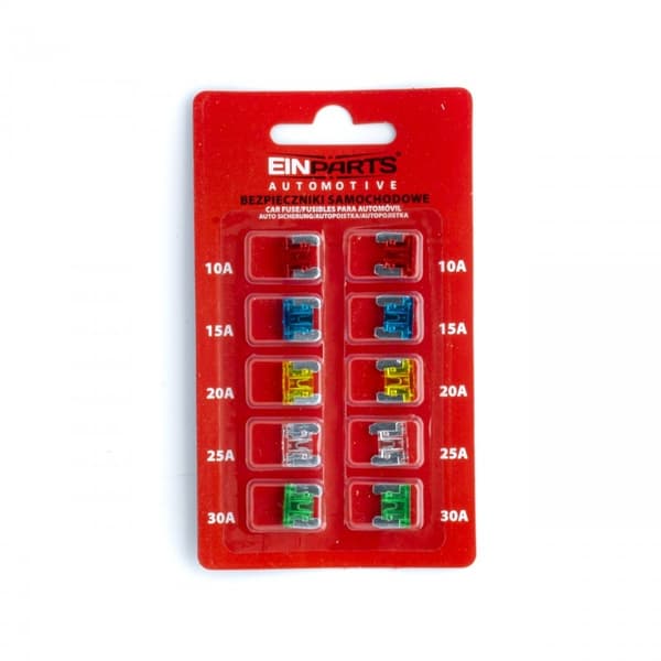 Säkringar Micro modell 10-pack 10A 15A 20A 25A 30A