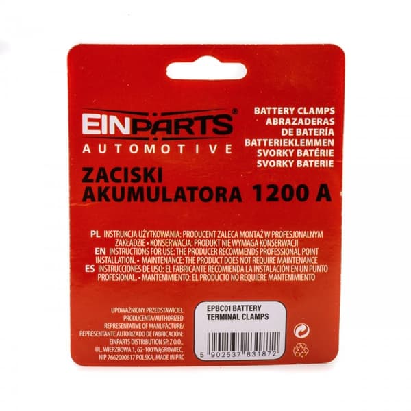 Batteri kabelskor 1200A för bilbatteri  2-pack