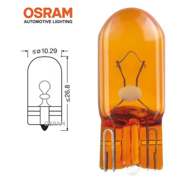 Osram T10 wy5w blinkers halogen lampor w5w W2.1x9.5d