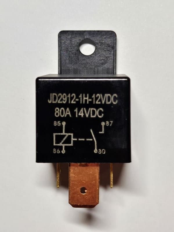 80A relä 12v för inkoppling av tex extraljus xenon eller ledramp