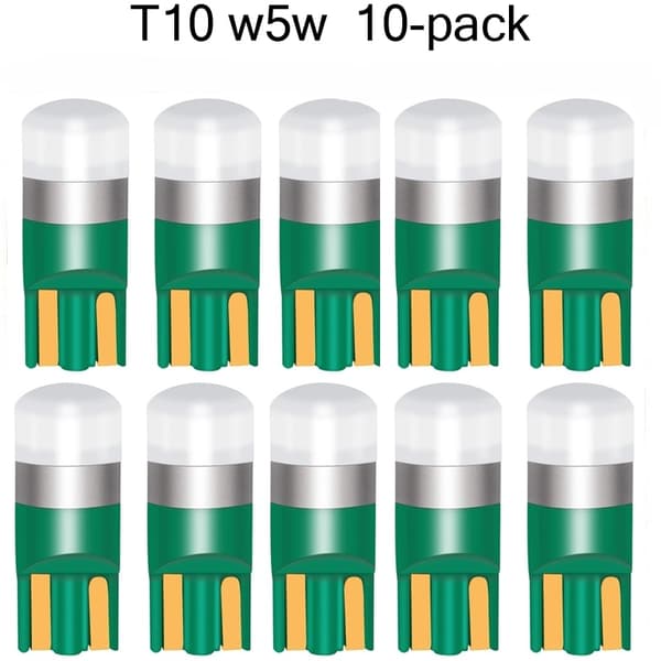 T10 w5w 10-pack Ledlampor med  3030smd chip 12v DC olika färger
