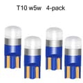 Miniatyrbild 1 av 5: T10 w5w 4-pack Ledlampor med 3030smd chip 12v DC olika färger