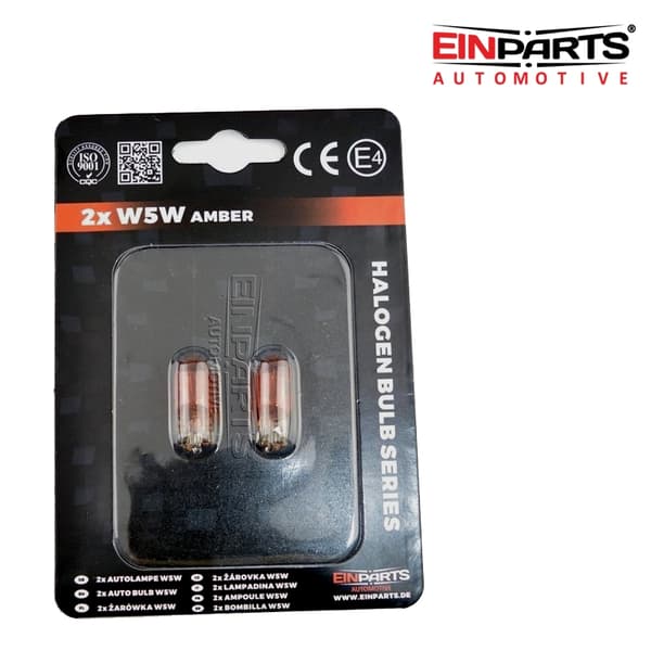 T10 w5w wy5w W2,1x9,5d vanlig blinkers lampa 5w halogen
