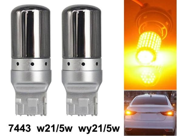 T20 7443 gul blinkers led lampor wy21/5w w21/5w diadem