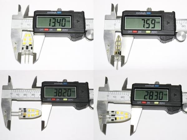 G4 2w dimbar 12v DC + AC Led lampa 3100K varmvit G-4  3-pack .