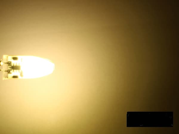 G4 2w dimbar 12v DC + AC Led lampa 3100K varmvit G-4  3-pack .