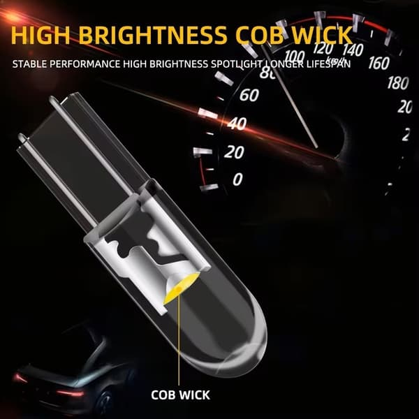 T5 10-pack COB Led W2x4.6d W2.1  W1.2W W2.3W 12v