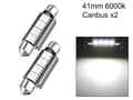 Miniatyrbild 1 av 6: C5W Canbus 31mm 36mm 39mm 41mm Led spollampor SV8.5 c10w