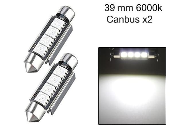 C5W Canbus 31mm 36mm 39mm 41mm Led spollampor SV8.5 c10w
