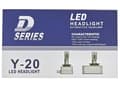 Miniatyrbild 2 av 2: Y-20  D3s led kit 6100 lumen 2-pack 6000k xenonvit