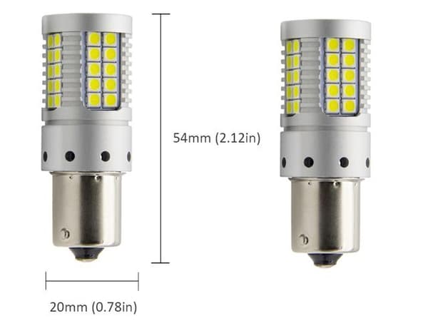 Ba15s Canbus p21w 1156 Led 3100 Lumen backljus 1-pack