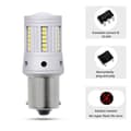 Miniatyrbild 3 av 8: Ba15s 6000K led lampor bromsljus backljus 2000 Lumen 1156 p21w .