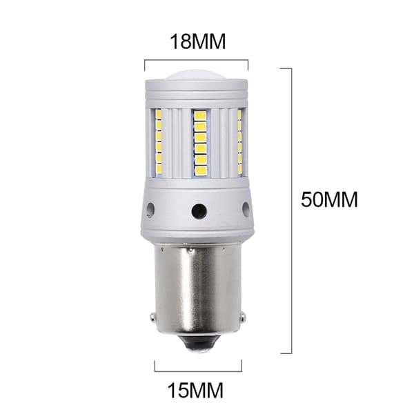 Ba15s 6000K led lampor bromsljus backljus 2000 Lumen 1156 p21w .