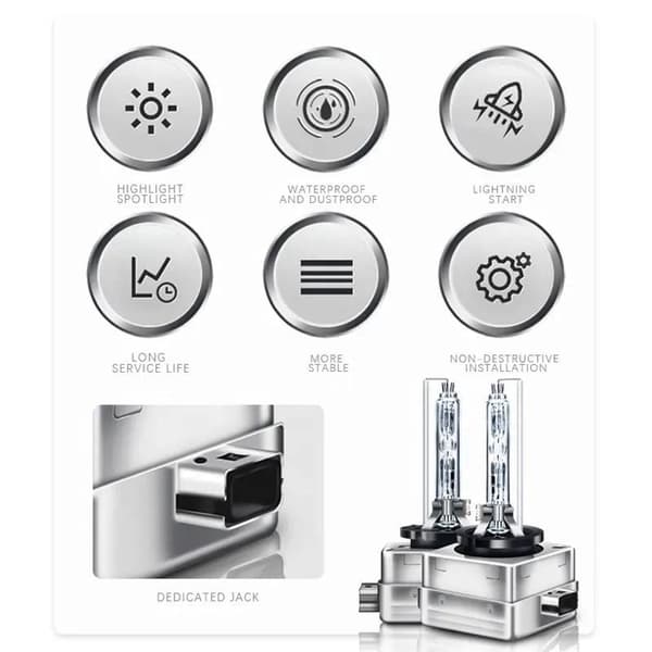 Xenon auton polttimot D3S 5000k 35W +50% Supervision Ksenon