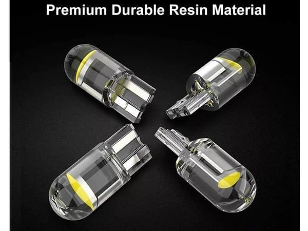 T10 w5w Gul Orange Led med 1st COB led chip 12v DC  10-pack