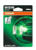 Miniatyrbild 1 av 3: Osram T10 w5w ULTRA LIFE 2-pack Original lampor position mm W2.1x9.5d