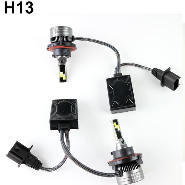 H13 led kit D1 +3500 lumen 55w 6000k 2-pack tex. skoter