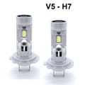 Miniatyrbild 1 av 2: V5 H7 40w Led kit 4000 lumen 6000k med fläkt 2-pack