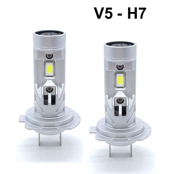 V5 H7 40w Led kit 4000 lumen 6000k med fläkt 2-pack