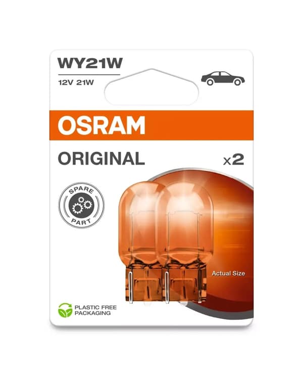 Osram wy21w 2-pack orange Original lampor position mm 7440 WX3x16d