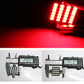 Miniatyrbild 3 av 3: Spollampa 41mm 42mm röd Led 2835SMD 4-pack C5W SV8.5 c10w