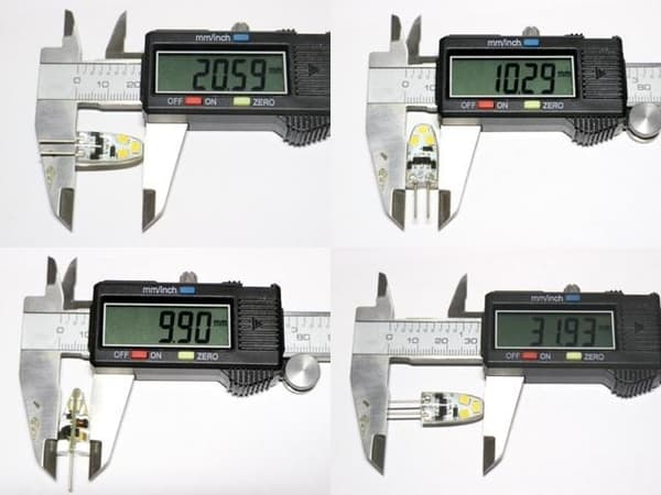 G4 1,5w dimbar 12v DC + AC Led lampa 3100K varmvit G-4 3-pack
