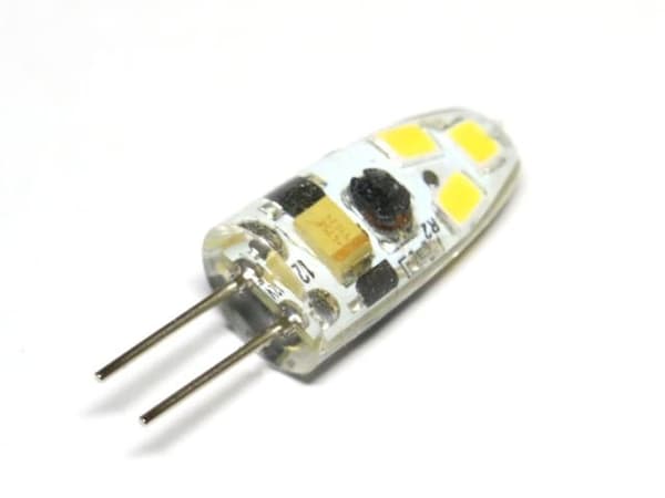 G4 1,5w dimbar 12v DC + AC Led lampa 4300K vitgul G-4 8-pack