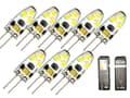 Miniatyrbild 1 av 5: G4 1,5w dimbar 12v DC + AC Led lampa 4300K vitgul G-4 8-pack
