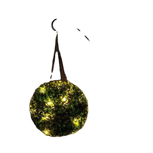 Konstgjord växt Topiary boll, solcellsbelysning, trädgårdsfest dekoration
