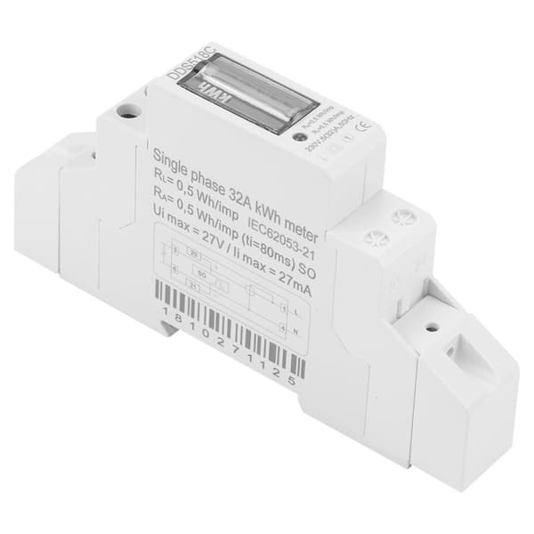 Digitaalinen LCD-sähkölaskuri, 5-32A, Yksivaiheinen