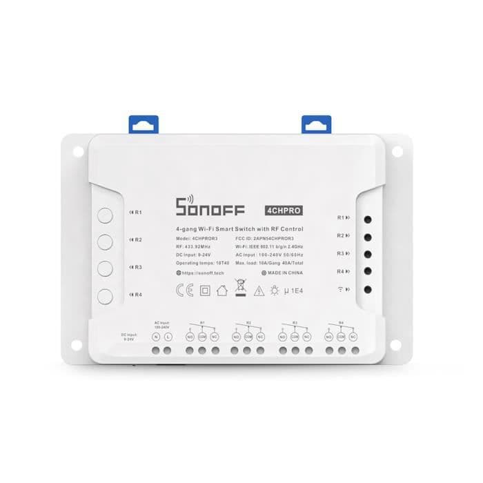 Sonoff 4CHPROR3 Wi-Fi Smart Switch Modul Röststyrning Interlock Styrning via eWeLink APP Support Alexa
