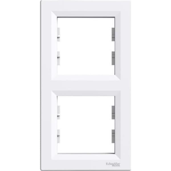 Platta / dubbelram - Schneider Asfora - 2 vertikala poster - ABS - 154 x 83 x 9 mm