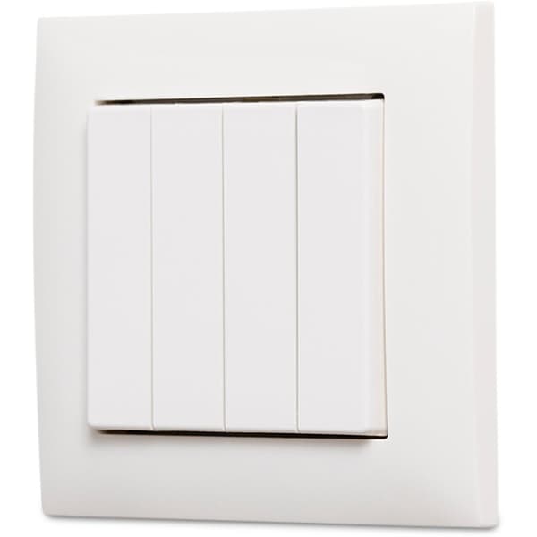 xComfort Multifunksjonell trykknapp 55x55mm 4-felt komplett