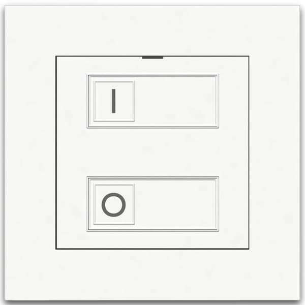CTM Lyng mTouch Bryter På Av Timer Matt Hvit Open Protocol