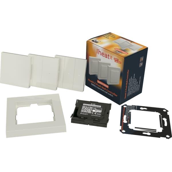 Heatit - Z-Push Veggkontroller - Hvit 9010