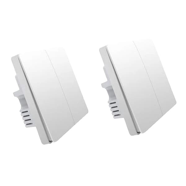 Smart Vægkontakt, ZigBee Trådløs, Brandledningskompatibilitet, 2X NO neutral 1 nøgle