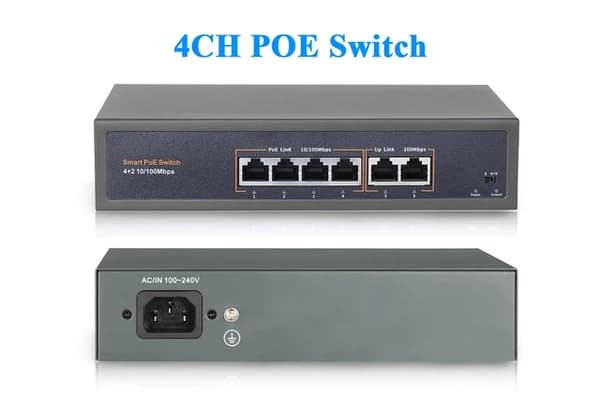 POE-switch, strömförsörjning via Ethernet, dataöverföringshastighet på 10/100Mbps, 8CH POE-switch