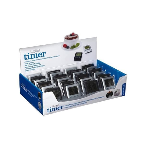 Kitchen Craft -Mline Sli Digital Timer - KCDIGTIMDISP24