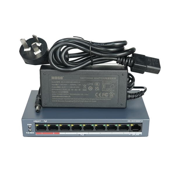 PoE-switch, 8 portar, ohanterad LAN-switch, 8-Port PoE
