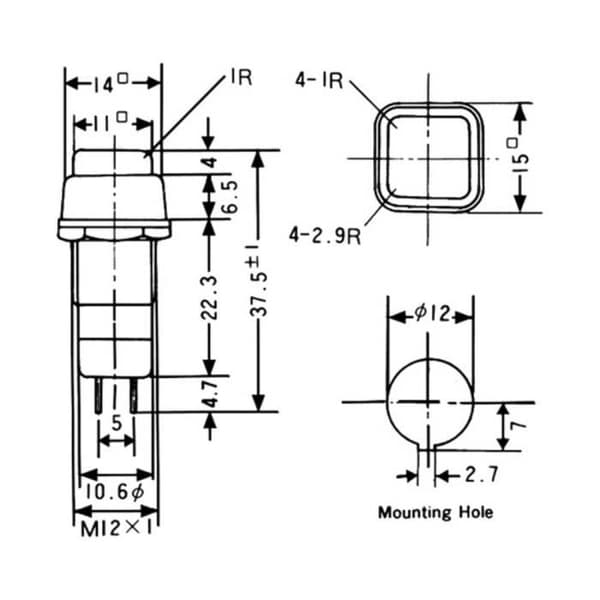 TRU COMPONENTS TC-DS311RT TC-DS311RT Spärrtryckvakt 1 st.
