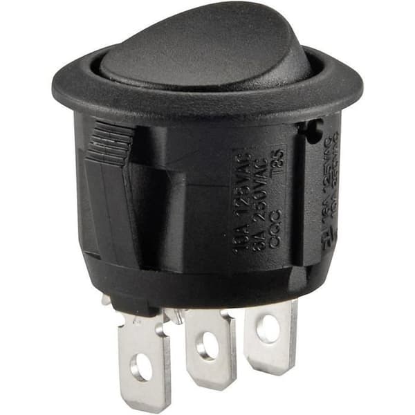 Vippströmbrytare 250 V-AC 6 A 1 x On-On R13-112C B-B permanent 1 st.