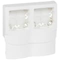 Miniatyrbild 1 av 2: Ram för apparat Utstickande - Legrand - DLPlus - 2 platser - List 16 mm - Vit